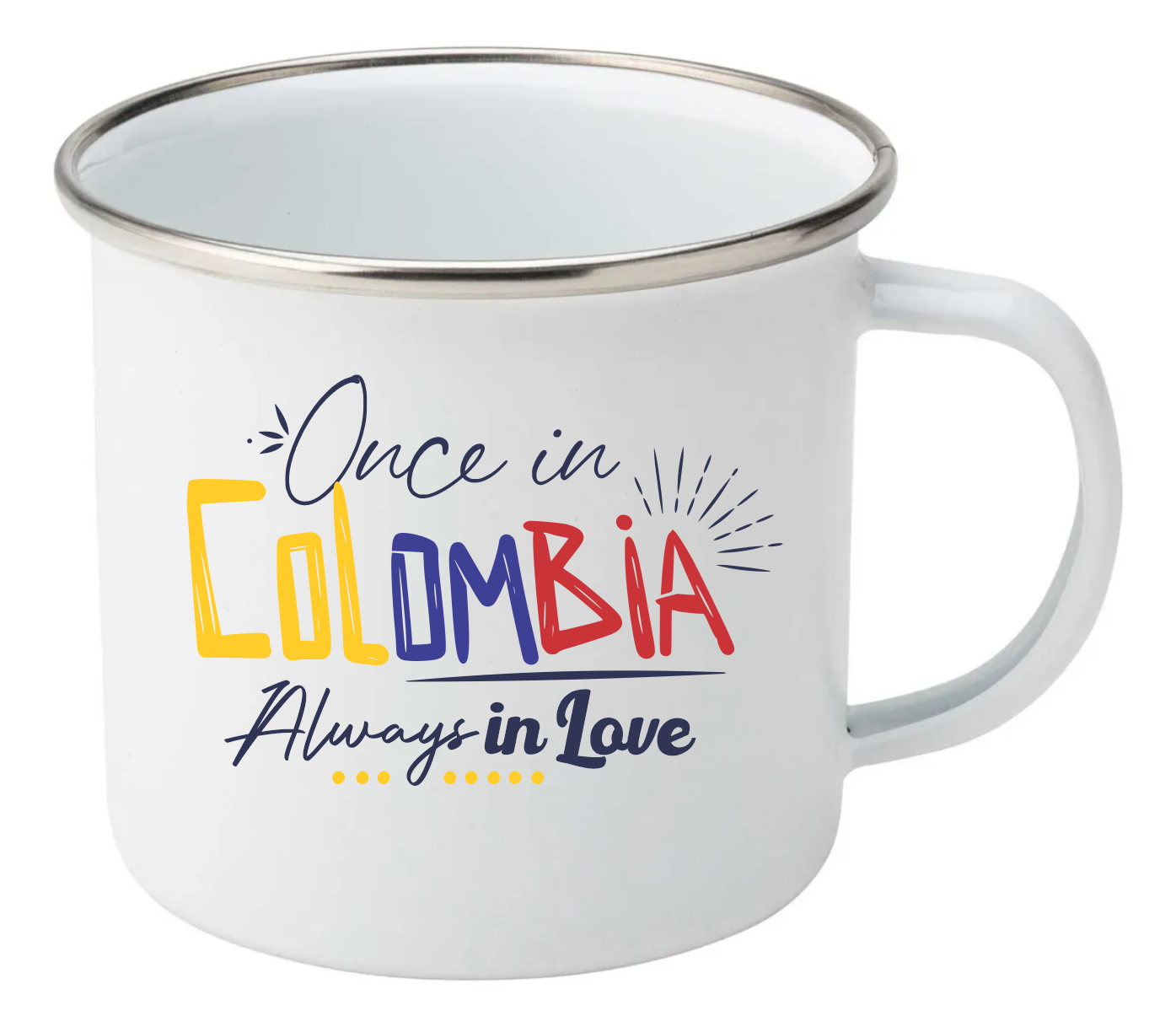 Mug Peltre: frase Colombia
