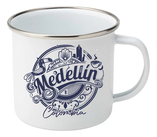 Mug Peltre: Medellín Azul